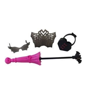 Monster High Draculaura Draculocker 2014 Accessories Umbrella Tote Purse Glasses